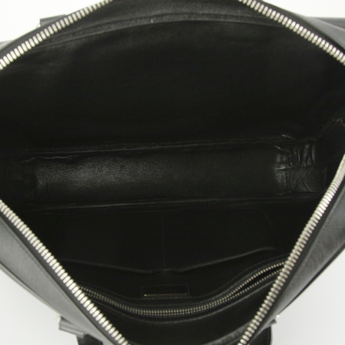 Prada briefcase in black leather - Detail D2