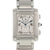 Cartier Tank Française Chrono watch in stainless steel Ref:  2303 Circa  2000 - 00pp thumbnail