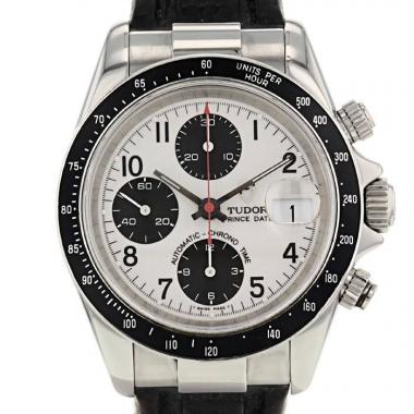 Montre Tudor Oyster Date Prince Chronographe en acier Ref :  79260 Vers  2000