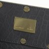 Fendi shopping bag in grey blue grained leather - Detail D3 thumbnail