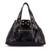 Fendi shopping bag in black patent leather - 360 thumbnail