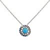 Boucheron Ma Jolie necklace in white gold,  sapphires and diamonds and in turquoise - 00pp thumbnail
