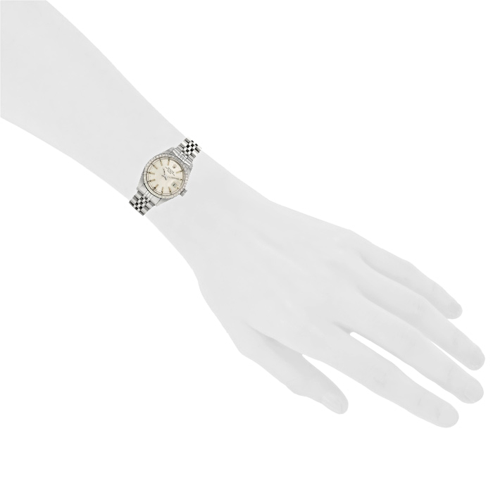 Montre Rolex Oyster Perpetual Date en acier Vers  1975 - Detail D1