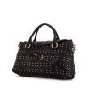 Miu Miu handbag in black quilted suede - 00pp thumbnail