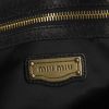 Borsa Miu Miu in camoscio trapuntato nero con decoro di borchie - Detail D4 thumbnail