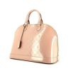 Borsa Louis Vuitton Alma modello medio in pelle verniciata rosa polvere - 00pp thumbnail