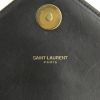 Sac porté épaule Saint Laurent College en cuir matelassé chevrons noir - Detail D4 thumbnail