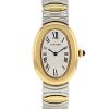 Cartier Baignoire watch in 14k yellow gold and stainless steel Circa  1990 - 00pp thumbnail
