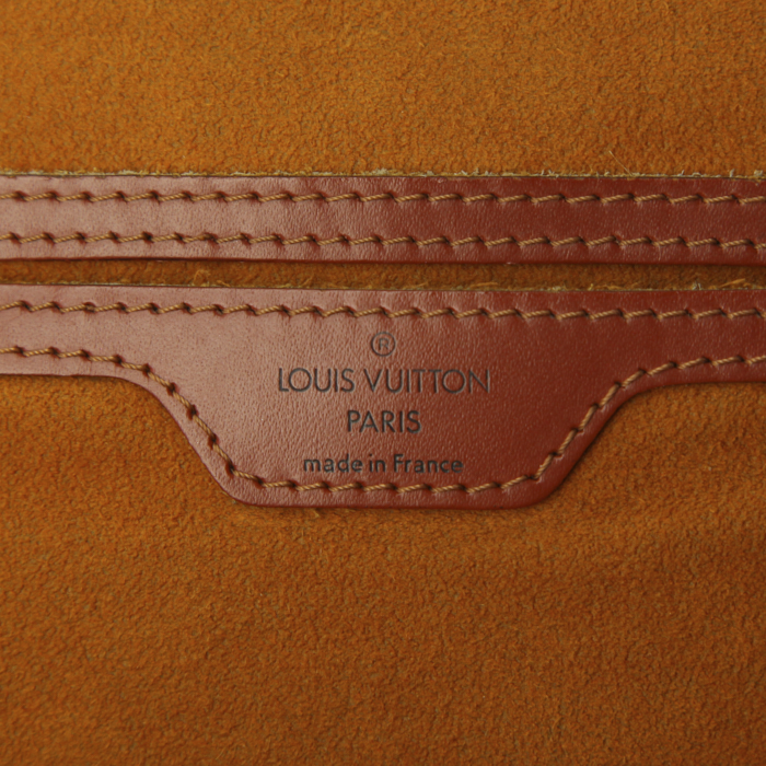 Zaino Louis Vuitton Gobelins - Backpack in pelle Epi marrone - Detail D3