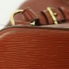 Sac à dos Louis Vuitton Gobelins - Backpack en cuir épi marron - Detail D4 thumbnail