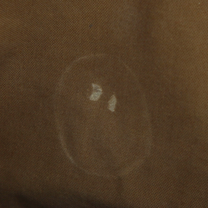 Sac cabas Louis Vuitton en toile damier et cuir naturel - Detail D3