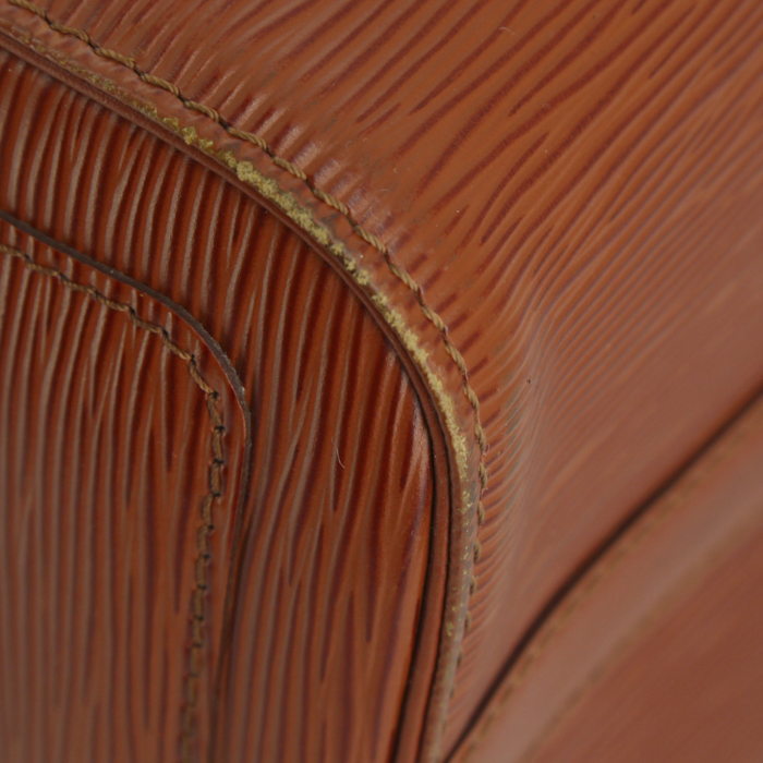 Louis Vuitton Speedy 25 cm handbag in brown epi leather and leather - Detail D5