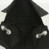 Borsa a tracolla Chanel Baguette in tela trapuntata nera e bianca - Detail D4 thumbnail