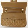 Chanel Timeless handbag in gold quilted leather - Detail D5 thumbnail