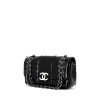 Chanel Timeless handbag in black patent quilted leather - 00pp thumbnail