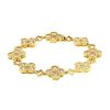 Van Cleef & Arpels Alhambra Vintage 1970's bracelet in yellow gold and diamonds - 00pp thumbnail