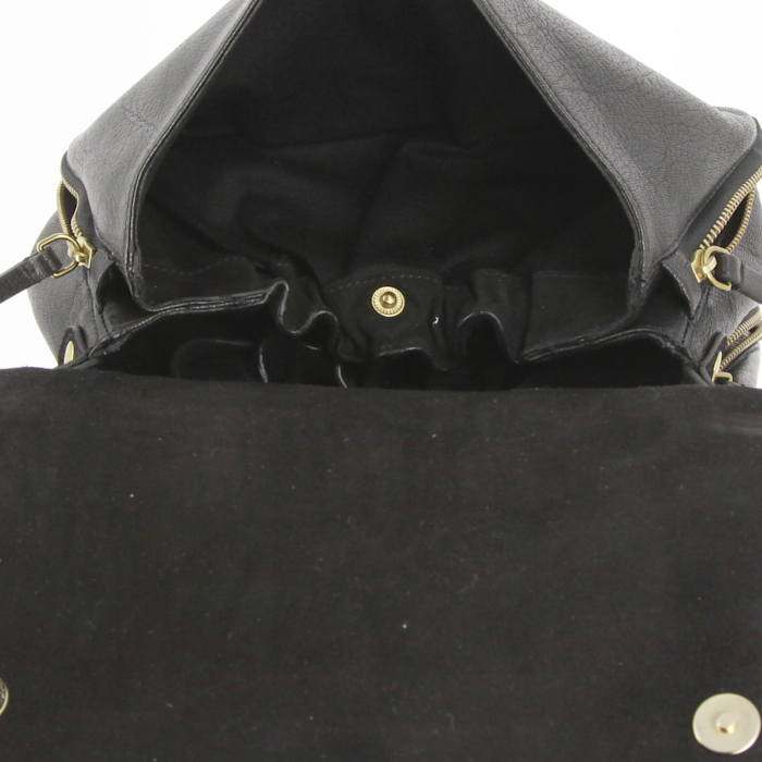 Shoulder bag in black leather - Detail D2