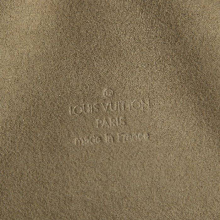 Sac à main Louis Vuitton Deauville en toile monogram multicolore noire et cuir naturel - Detail D3
