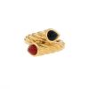 Boucheron 1970's ring in yellow gold,  onyx and coral - 00pp thumbnail