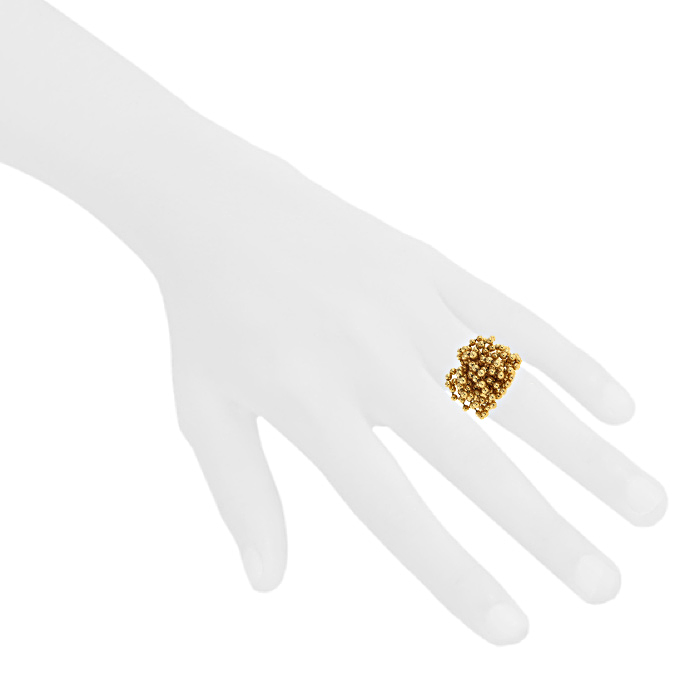 Bague mobile Cartier Perruque en or jaune - Detail D1