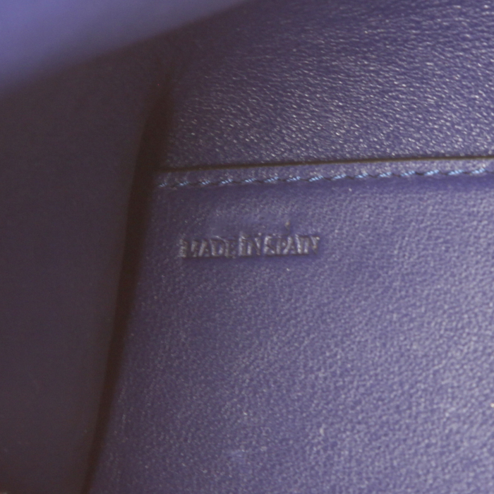 Sac bandoulière Loewe en cuir bleu - Detail D3