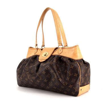 Bolso de mano Louis Vuitton Boétie modelo mediano en lona Monogram y cuero natural