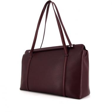 Cartier Cabochon handbag in burgundy leather