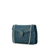 Bulgari handbag in blue quilted leather - 00pp thumbnail