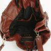 Sonia Rykiel handbag in burgundy and black leather - Detail D3 thumbnail