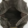 Bolso de mano Chloé Paddington en cuero granulado marrón chocolate - Detail D2 thumbnail