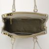 Prada Galleria medium model handbag in off-white leather saffiano - Detail D3 thumbnail