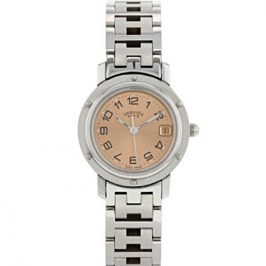 Orologio Hermes Clipper - Wristlet Watch in acciaio Ref :  CL4.210 Circa  2000