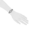 Reloj Hermes Clipper - Wristlet Watch de acero Ref :  CL4.210 Circa  2000 - Detail D1 thumbnail