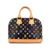 Louis Vuitton Alma handbag in black multicolor monogram canvas and natural leather - 360 thumbnail