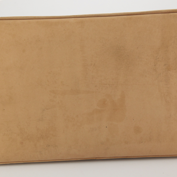 Bolso de mano Louis Vuitton Alma en lona Monogram multicolor negra y cuero natural - Detail D4