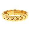 Half-flexible braided Cartier bracelet in yellow gold - 00pp thumbnail