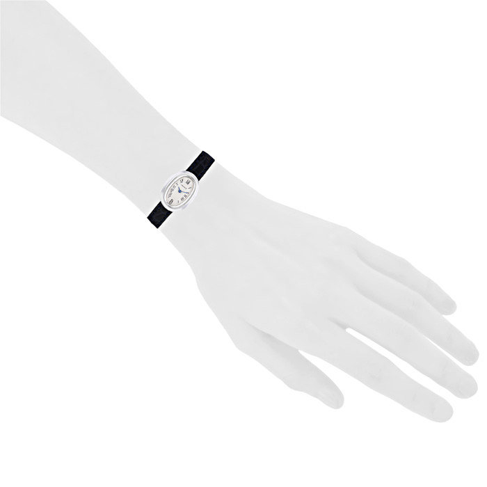 Montre Cartier Baignoire  mini en or blanc Vers  1990 - Detail D1