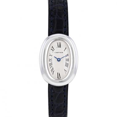 Cartier Baignoire  mini watch in white gold Circa  1990