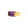 Bulgari Tronchetto ring in yellow gold and amethyst - 00pp thumbnail