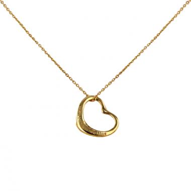 Collier Tiffany & Co Open Heart petit modèle en or jaune