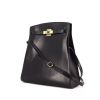 Hermes Kelly Sport handbag in black box leather - 00pp thumbnail