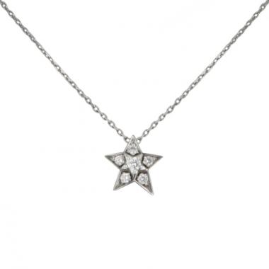 Chanel Comètes small model necklace in white gold and diamonds