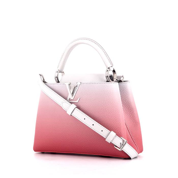 Bolsito de mano Louis Vuitton en cuero Monogram rosa pálido