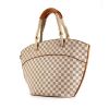 Louis Vuitton shopping bag in azur damier canvas and natural leather - 00pp thumbnail