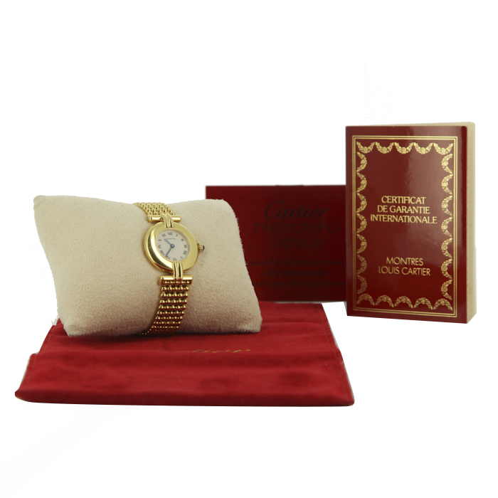 Cartier Colisee watch in yellow gold Circa  1993 - Detail D2