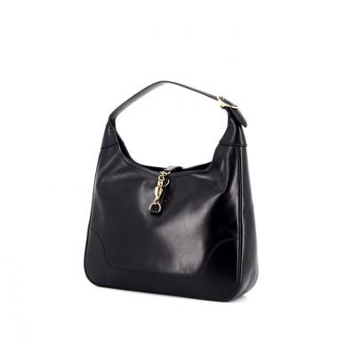 Bolso de mano Hermes Trim en cuero box negro