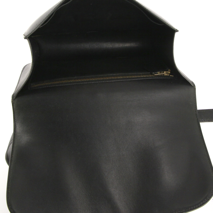 Sac à main Hermes Hermes Constance 24 cm en cuir box noir - Detail D3