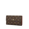 Billetera Louis Vuitton Sarah en lona Monogram y cuero marrón - 00pp thumbnail