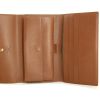 Louis Vuitton Sarah wallet in monogram canvas and brown leather - Detail D2 thumbnail