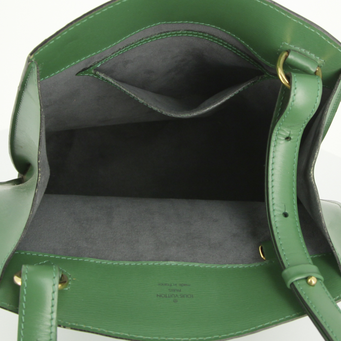 Borsa Louis Vuitton Cluny in pelle Epi verde - Detail D2